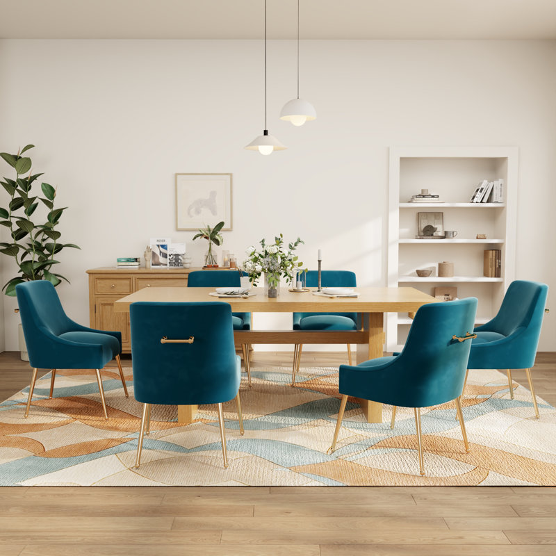 Ensemble de salle à manger 7 pièces, Bleu