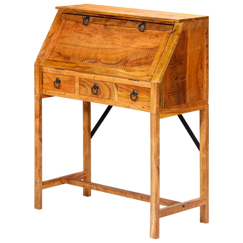 Acelynn Solid Wood Solid Wood Secretary Desk