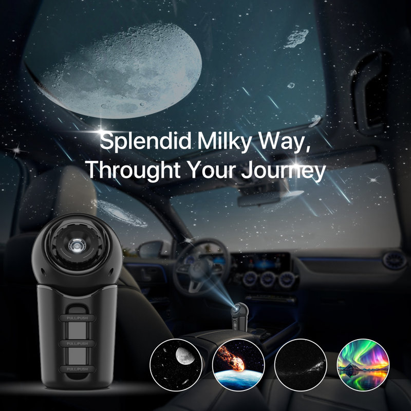 [Spring Glow up]  Portable Projector, Galaxy Projector for Car & Bedroom: High-Quality LED Lighting With Starry Wonderland, Ceiling ProjectorPerfect Gift for Children & Adults Alike, Essential Car Lighting Accessory for Tesla Owners