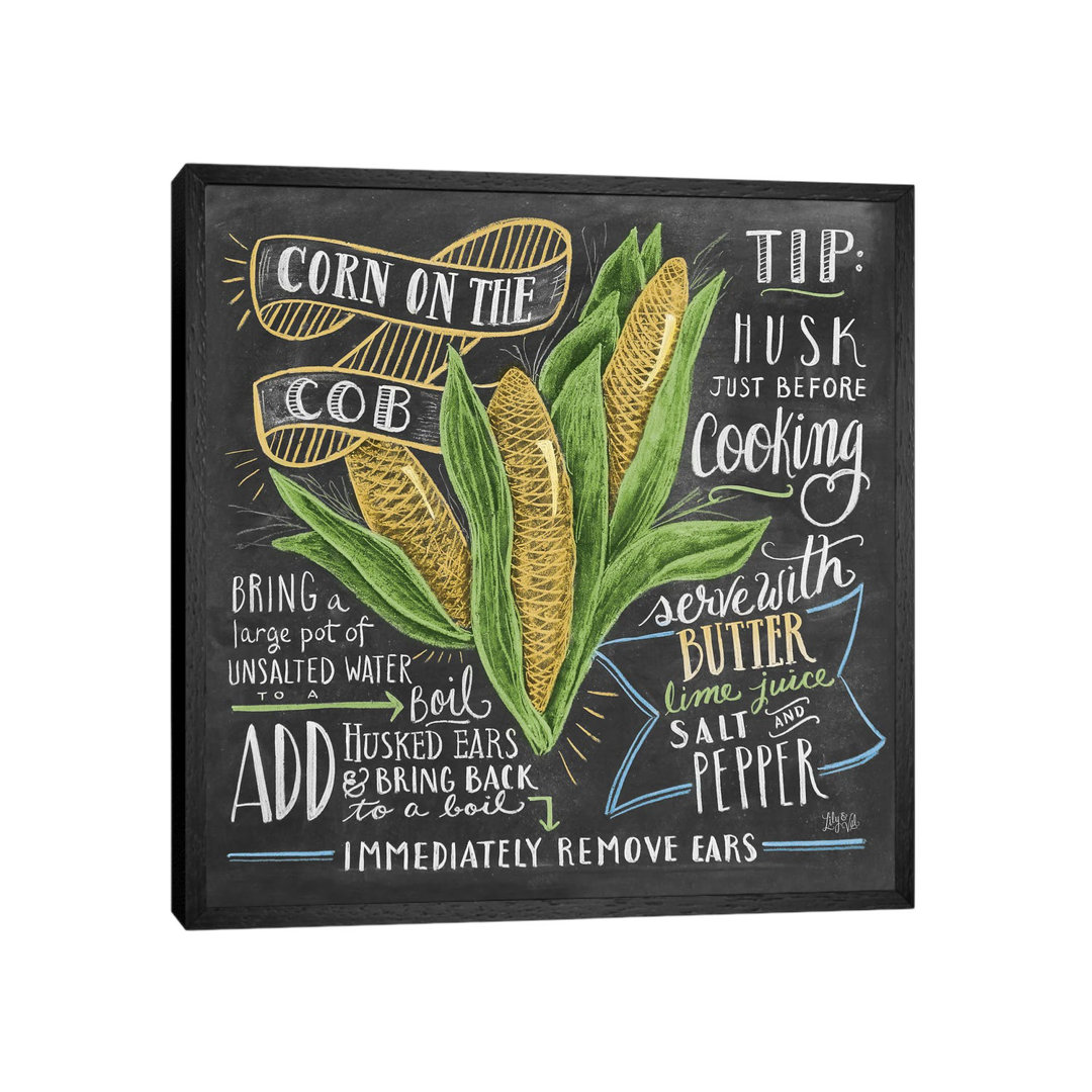 Corn On The Cob Recipe by Lily & Val - Print on Canvas