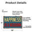 Enseigne de bonheur en aluminium 7 po x 10 po Happiness Is A Decision-119479515-119479516