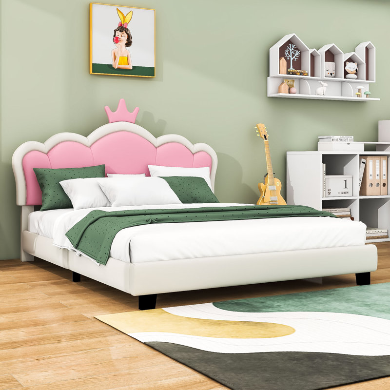 Jula Upholstered Platform Bed With Headboard, Full