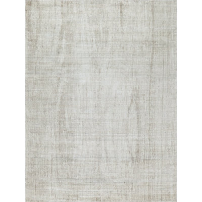 Exquisite Rugs Cloud Handmade Hand Loomed Wool/Bamboo Silk Ivory/Beige Area Rug