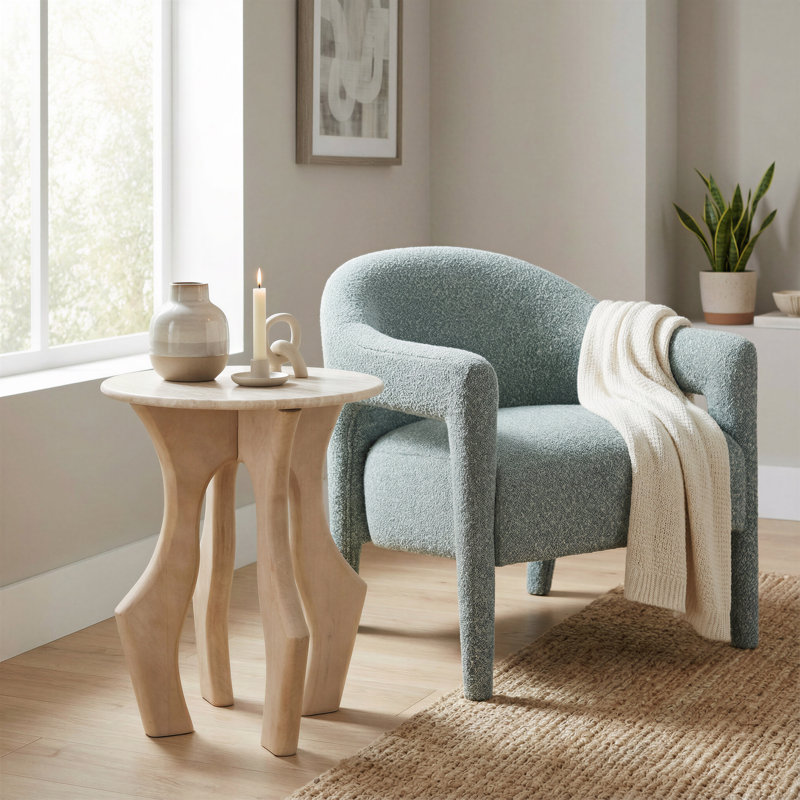 Chaise d'appoint Rosabel Eluma Dusty Teal