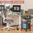 4-Tier Rolling File Cart With Hanging File Sorter, Mobile File Cabinet With Drawer For Home Office