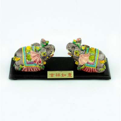 Paire d'éléphants Feng Shui