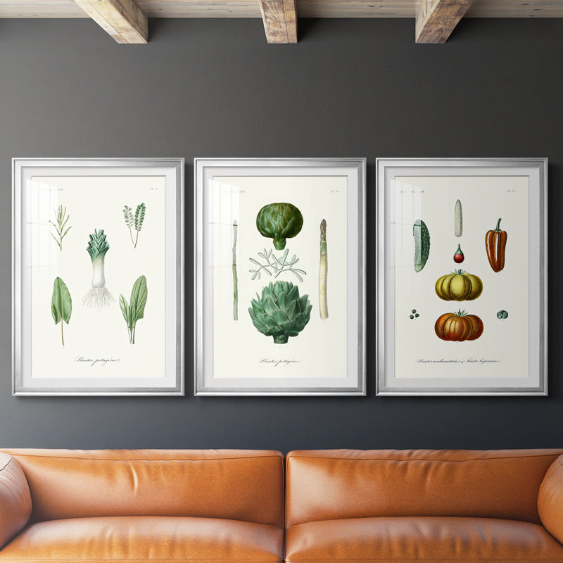Variétés de fruits et légumes I - Impression encadrée sur mesure de qualité supérieure - 3 pièces