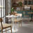 Tulip Round Dining Table, Mid-Century Modern Kitchen Table with Waterproof High Gloss MDF Tabletop & Stable Steel Pedestal Base, Multi-Functional Small Space Coffee End Table for Apartment, Studio, Living Room & Breakfast Nook-73443971-73443994-71888695