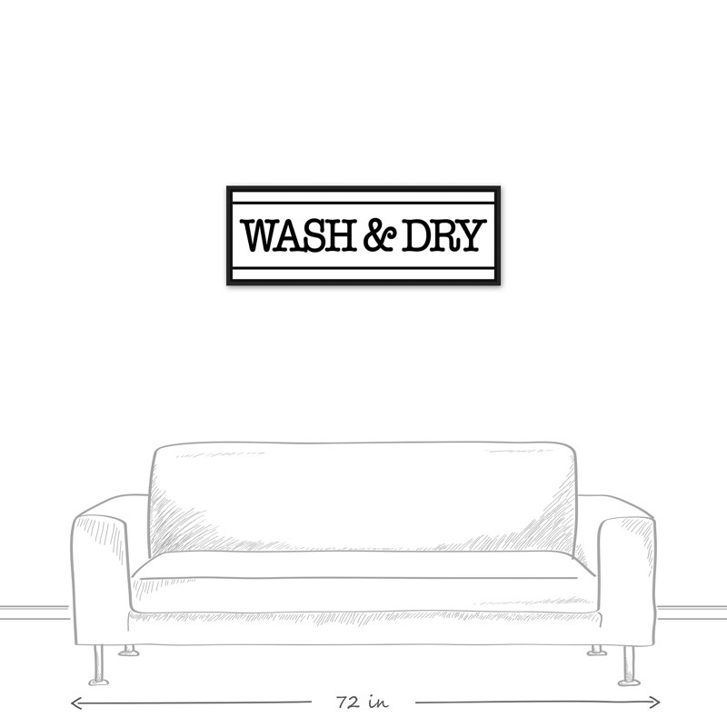 " Wash And Dry Sign "