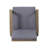 Outdoor Chill Chair - Club Chair In Dark Grey Wood, 26In Depth, 31.31In Width, 29.26In Height, 22.21Lb Weight Wood Grey, Deep, Wide, High,