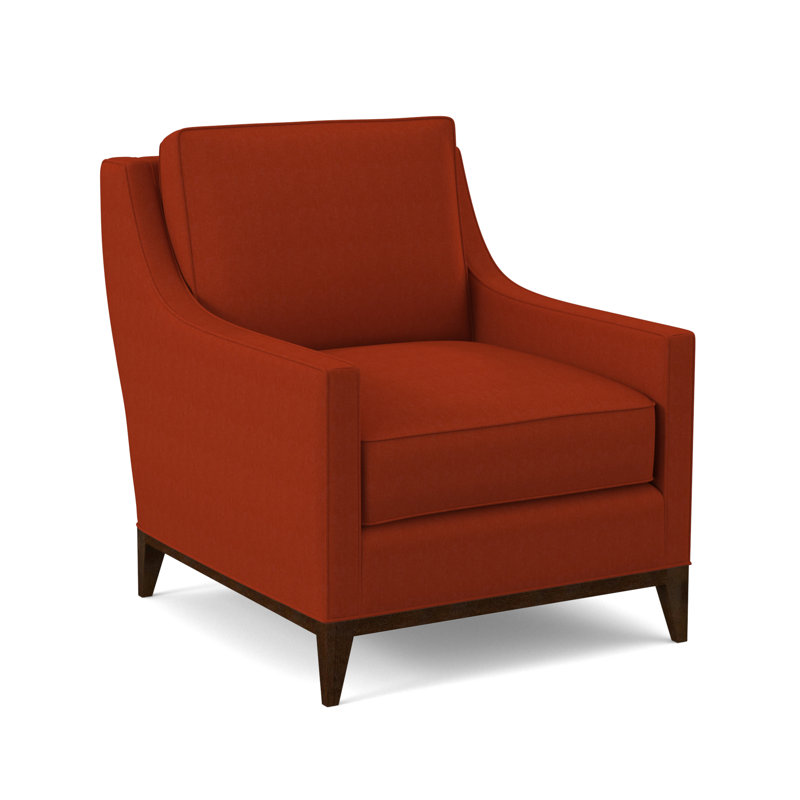 Sonoma Armchair, American Walnut, Margaret Tangelo Polyester Blend