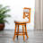 30" Swivel Bar Stool In Natural, Boasting Captivating Beige Fabric Seat Decoration With , Natural Hue, And Delicate-752784860-752784848