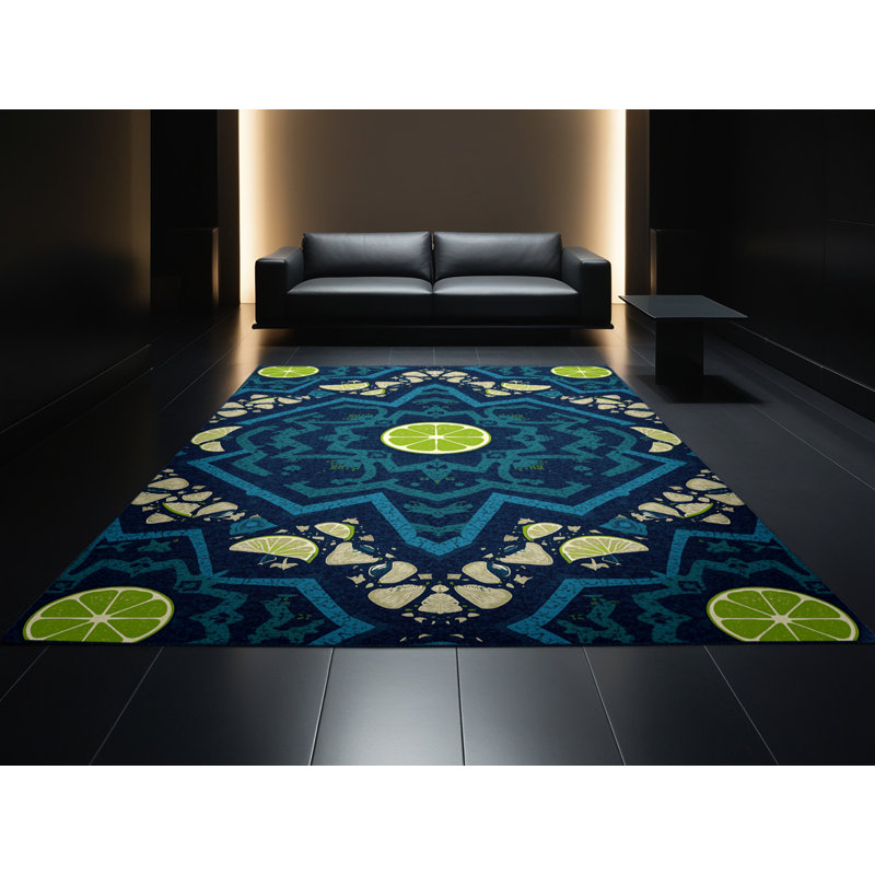 Tapis moelleux moelleux d'inspiration mondiale Nyack Ceviche, 5 x 7