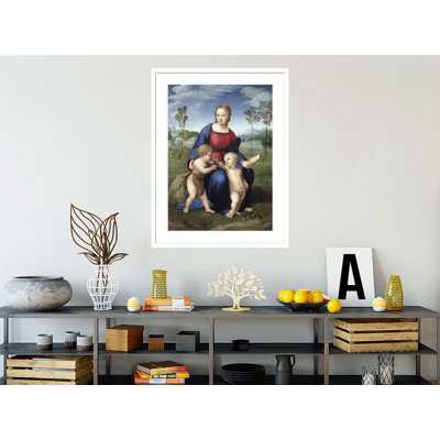 Madonna del Cardellino (Madonna du chardonneret) par Raphael, impression giclée encadrée