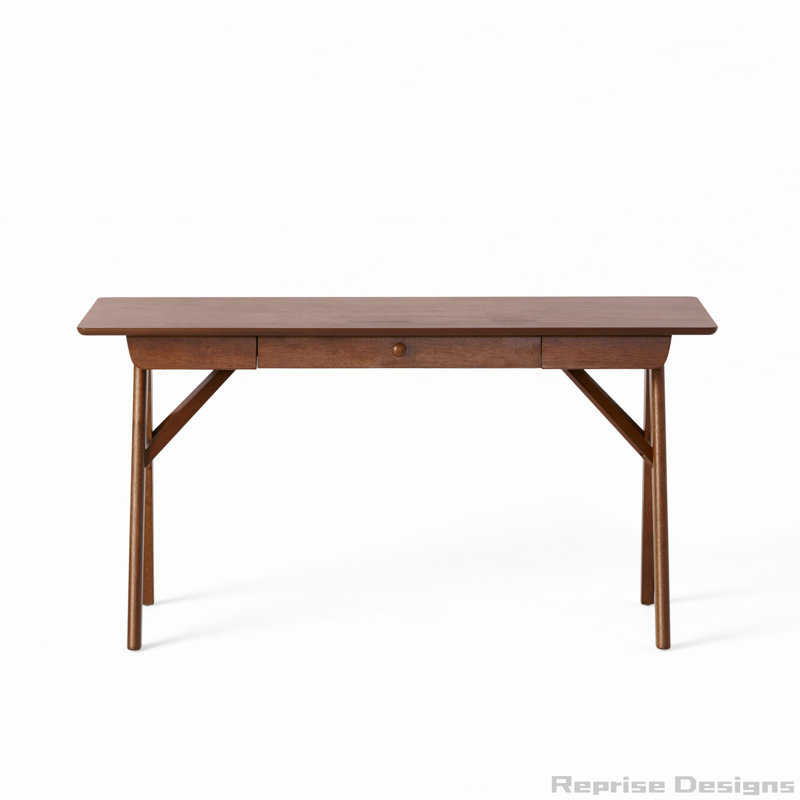 Bureau en bois avec tiroirs