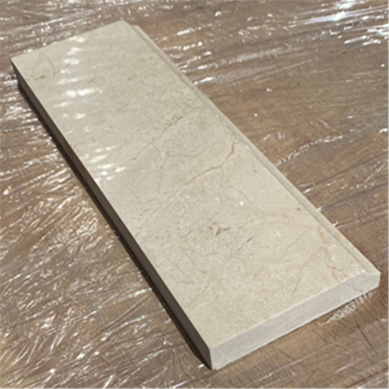 4" x 12" Matte Marble Specialty Trim in Beige