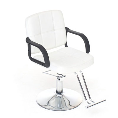 Hydraulic Salon Chair with 360-Degree Swivel and Adjustable Height