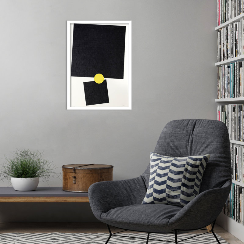 «Her Divine Fulcrum», reproduction encadrée sur papier par Alex Dunn, H 25 po x l 18 po x P 1 po, Blanc