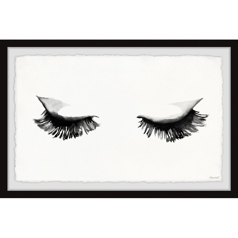 «Full Lash» par Marmont Hill - peinture encadrée, H 20 po x l 30 po x P 1,5 po