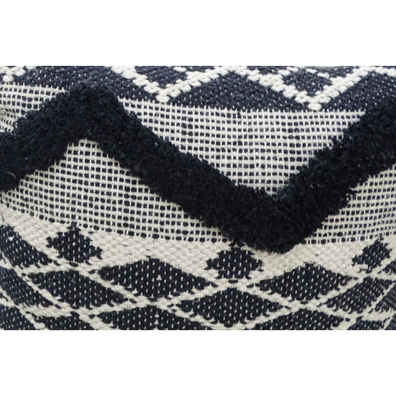 Bhawna's Fusion Fringed Cotton Blend Throw Pillow
