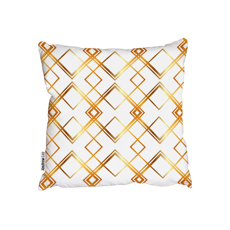 Indoor / Outdoor Geometric Square Cushion, 45cm H x 45cm W x 7cm D