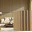 Panneaux muraux à lattes de bois acoustique - Paquet de 4 panneaux insonorisants de 47,2 po x 23,6 po à réduction de bruit pour studio de bureau personnel, panneaux insonorisants, chêne-127123929