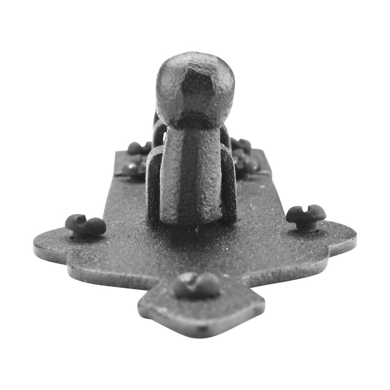 Black Wrought Iron Slide Bolt Latch for Doors and Cabinets