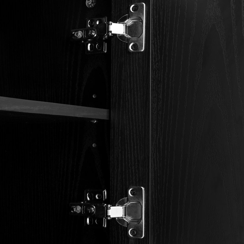 Meuble télé Mars Farmhouse, Noir
