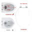 Siège de toilette 2PC allongé, siège de toilette à dégagement rapide et fixation rapide, siège de toilette en plastique à fermeture douce, facile à installer et à nettoyer - blanc