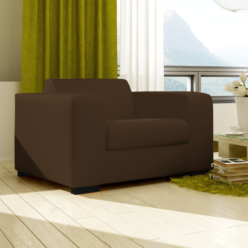 Bjoern Upholstered Armchair, Brown