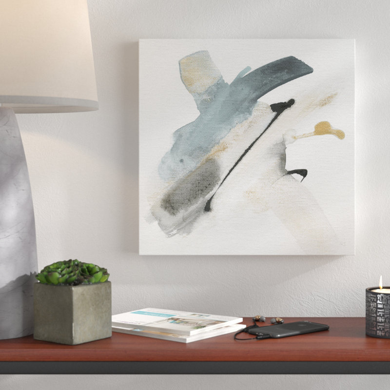 «Sand and Sky III», peinture, Toile tendue, H 16 po x l 16 po x p 2 po