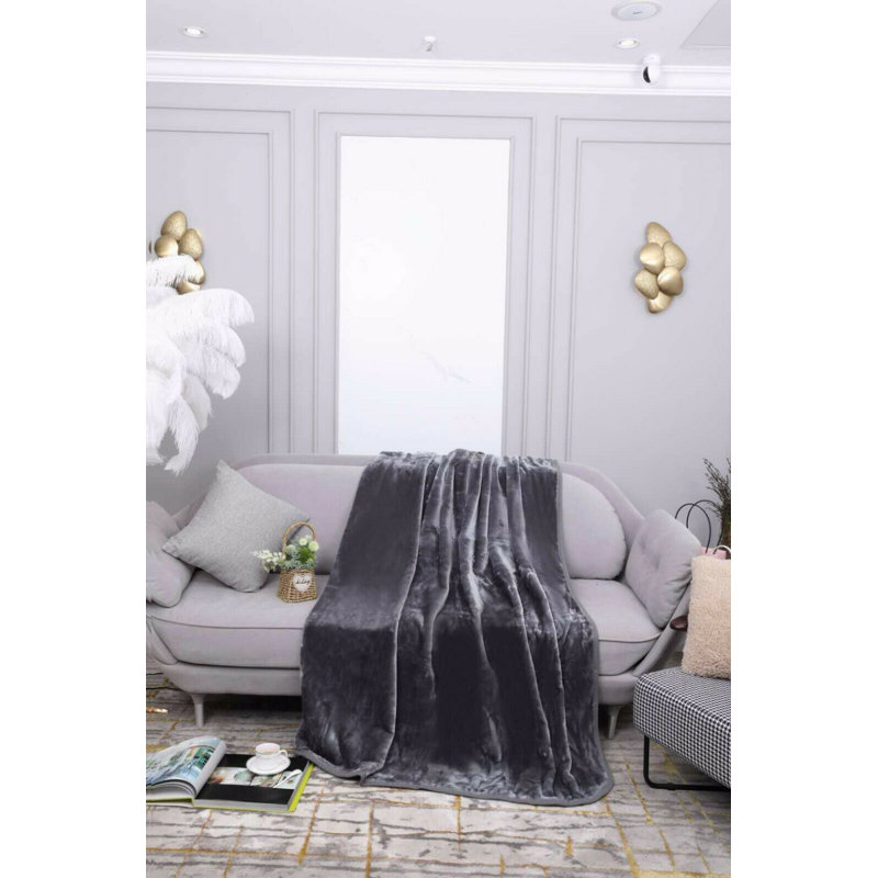 Cody Throw, Grey, W200cm x L240cm