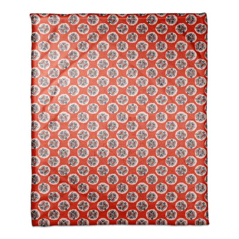 Hand Woven Throw Blanket, Red