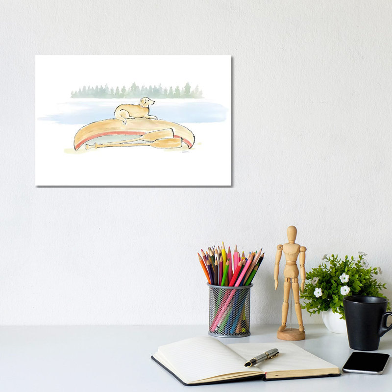 Lakeside Days III by Sue Schlabach - Wrapped Canvas Painting, 20.32 cm H x 30.48 cm W