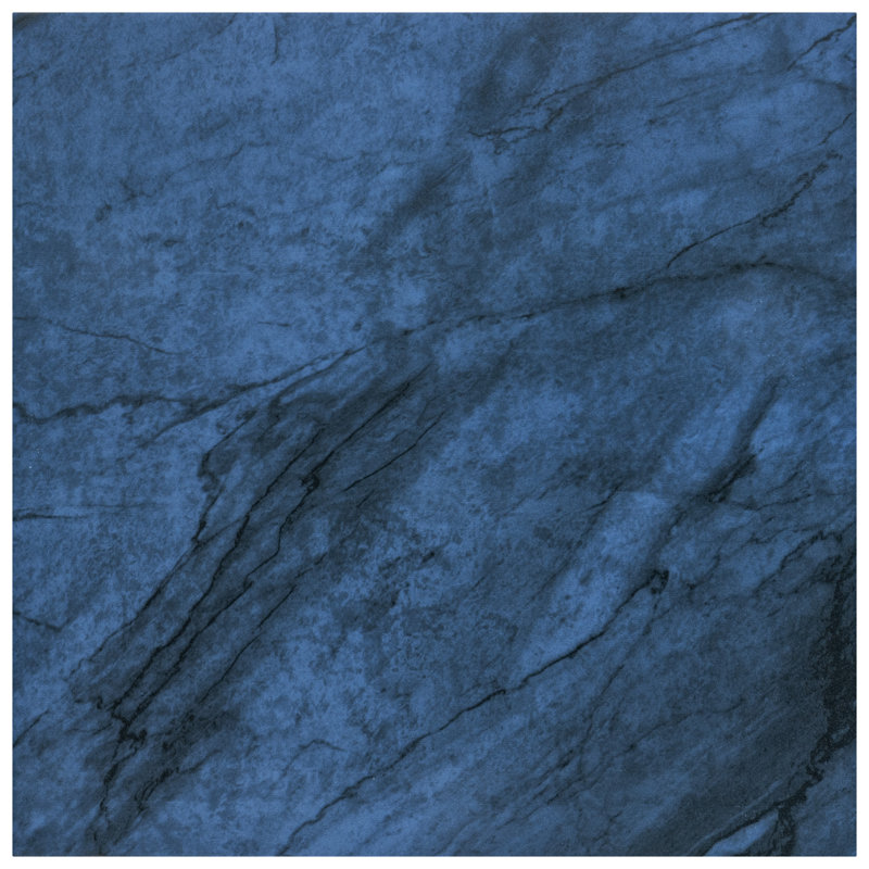 Renaissance 8" x 8" Porcelain Marble Look Wall & Floor Tile, Indigo