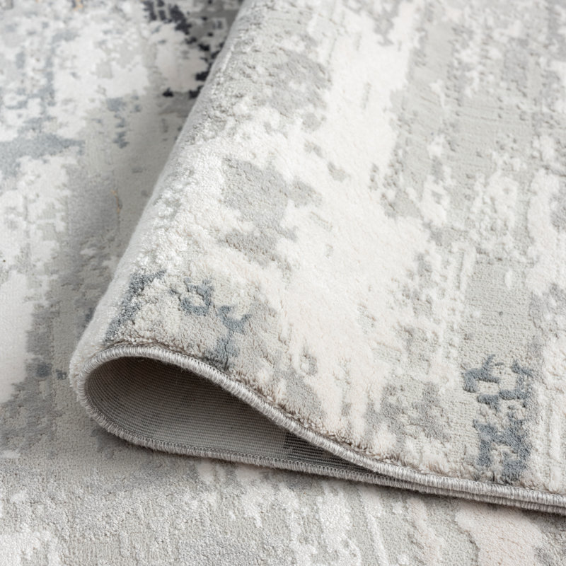 Area Rug in Gray, Rectangle 8'6" x 11'6"