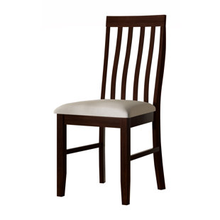 48.5cm H Polyester Blend Upholstered Slat Back Side Chair