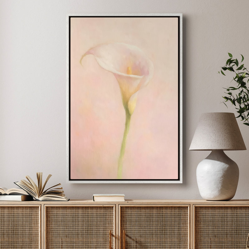 Art mural encadré sur toile - Lis muraux Calla pour chambre à coucher - 16 po x 24 po, 24 po x 36 po, H 36 po x l 24 po