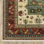 Tapis oriental en laine tissé à la machine en rouge / vert-844816493