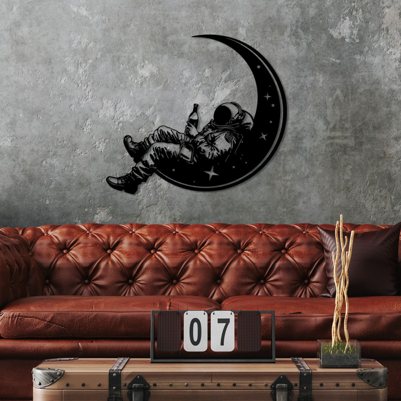 Elegant Decorative Metal Wall Accessory, Black, 24.4 x 28.0 inches | 100% Metal Construction, Thickness: 0.06 inches | Lightweight at 2.9 lbs | Perfect for Modern Home Décor & Stylish Wall Art