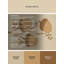 Tapis abstrait moderne et contemporain Morgian Thanksgiving lavable à la machine - reliure beige-199453836