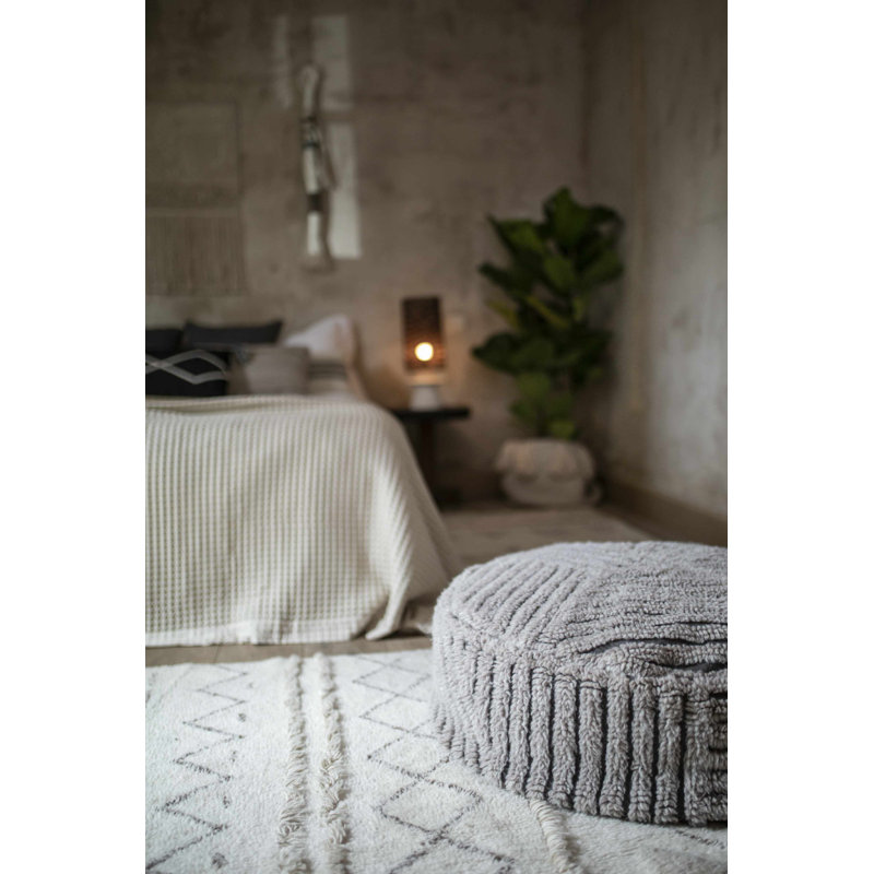 Bohemian Classics Hand Tufted Wool Moroccan Area Rug in Natural/Almond Frost/Sandstone, Rectangle 4'7" x 6'7"
