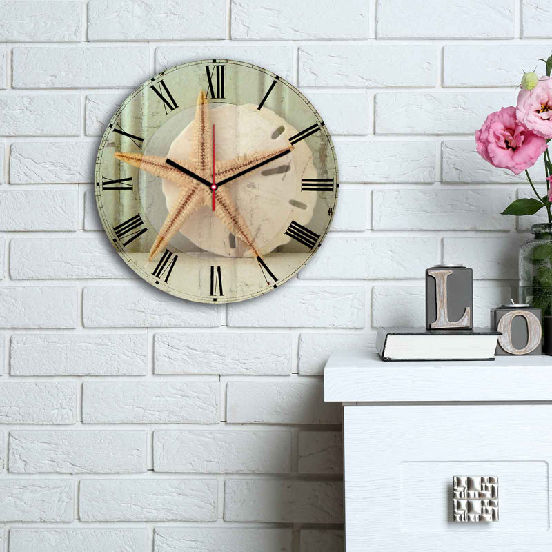 Horloge murale élégante Elegant, 11,8 pouces de diamètre | 100% panneau de fibres à densité moyenne avec une épaisseur de 0,2 pouce | Design élégant pour la maison ou le bureau | La montre moderne ajoute de la sophistication à n'importe quel espa