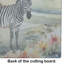 Zebra Glass Cutting Board Large