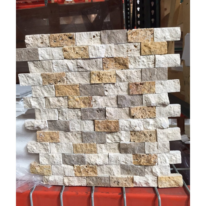 Carreau de mosaïque en travertin