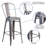Timo 24" High Clear Coated Indoor Counter Height Stool with Back-45043606