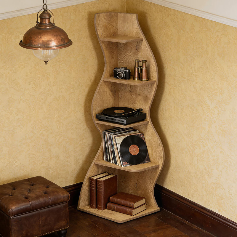 Display Shelf,Wall Corner Bookshelf