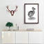 Dodo in Black and White by George Shaw - Picture Frame Drawing Print on MDF-55545835-55545832