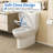 Elongated 17.5" Standard Height One-Piece Toilet Siphonic Flush One-Piece Dual-Flush Toilet (Seat Included)-125361179-125361177