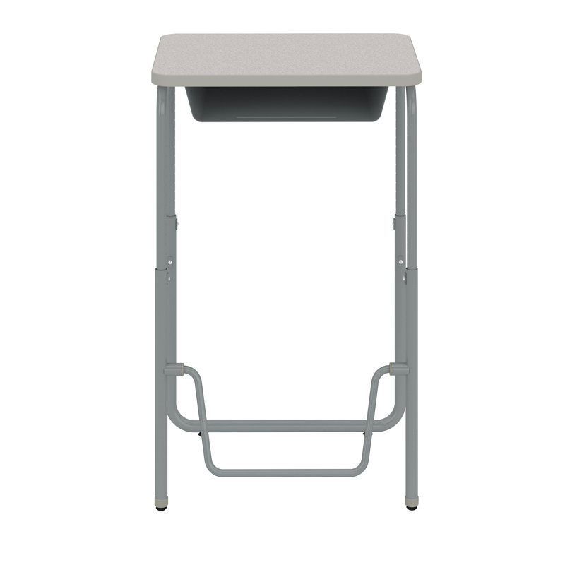 AlphaBetter® 2.0 Laminate Adjustable Height Standing Desk, Pebble Gray, 43" H x 27.75" W x 19.75" D